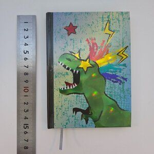 A5 Dinosaur Holographic Lined Journal – Hardcover